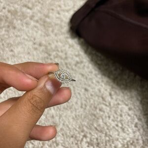 Silver and Gold Evil Eye Ring